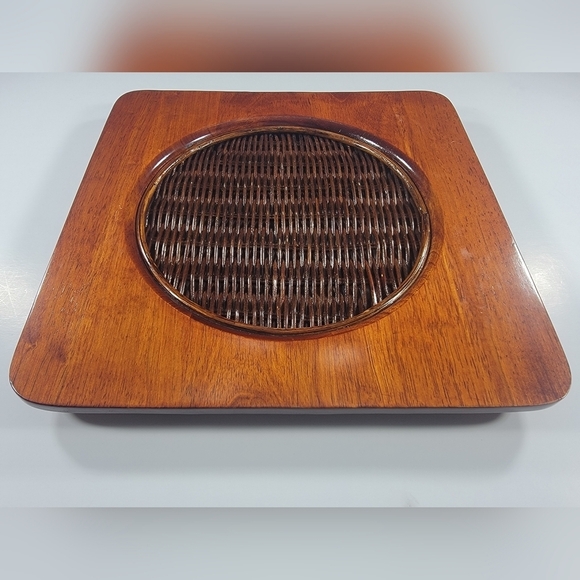 Lenox Other - Lenox Riverwood Teak Square Plate Charger Decorative Rustic Cabin Replacement